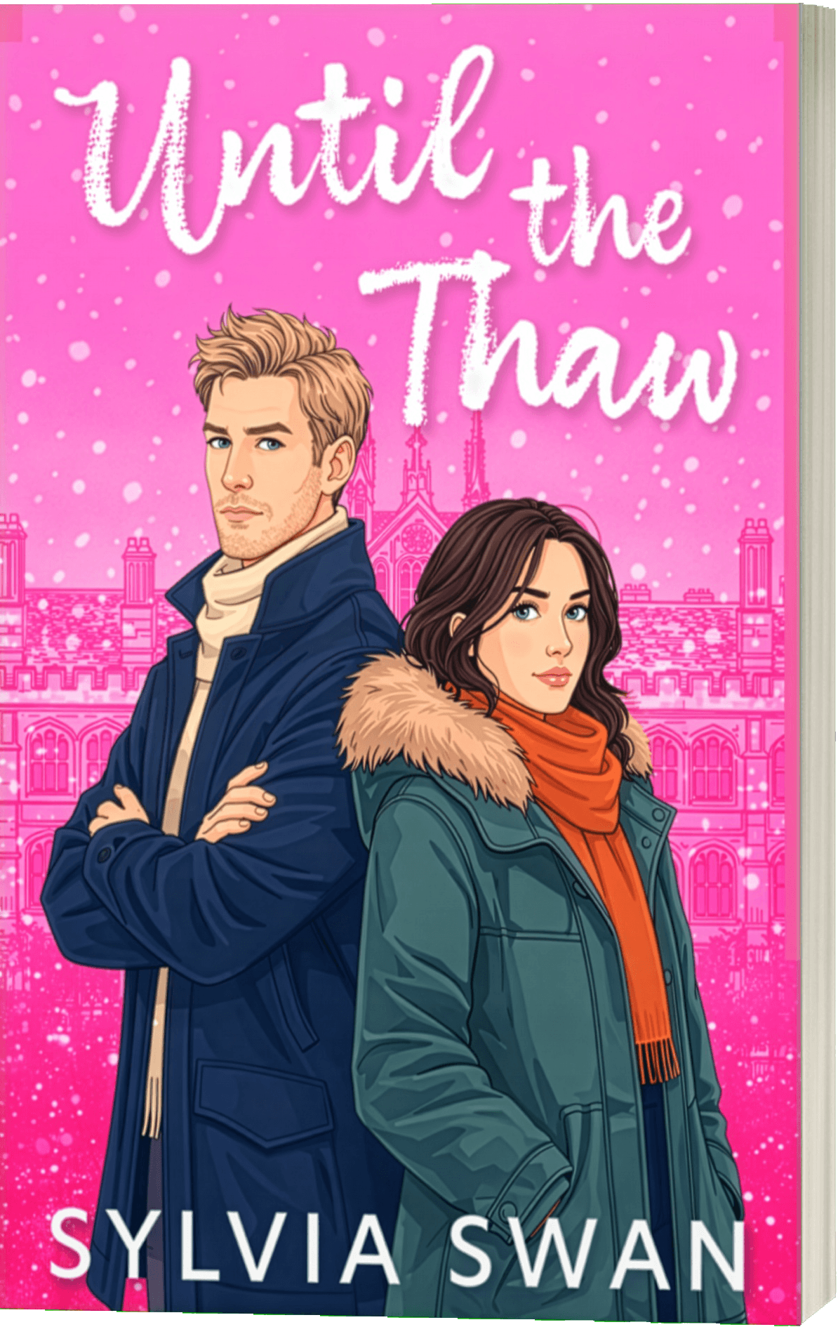 3D book mockup for Until the Thaw by Sylvia Swan